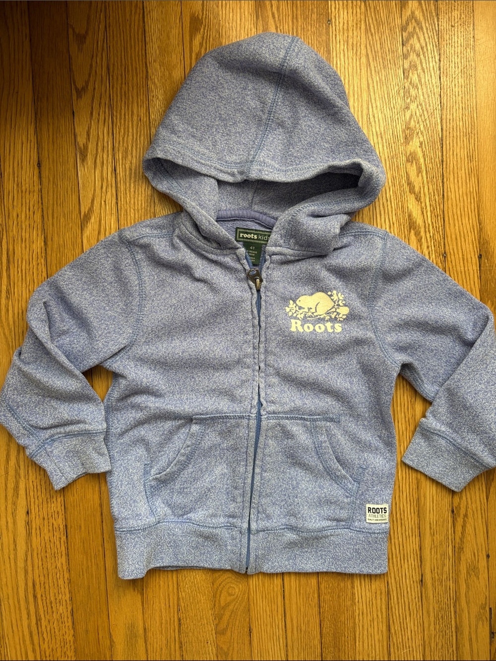 Roots Kids Purple Original Zip-Up Hoodie